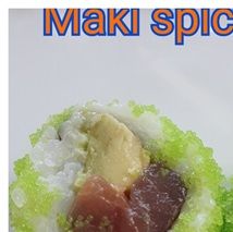 1.Maki spicy Tuna 1x = 2 stuks €2,20 - 2. Maki zalm avocado 1x=2 stuks €2,20 - 3. Maki Californië 1x=2stuks €2,20 - 4. Maki futo 1x=2 stuks €2,20 - 5. Maki avocado 1x=2 stuks €1,00 - 6.Maki zalm 1x=2 stuks €1,50 - 7.Maki komkommer1x=2 stuks €1,00