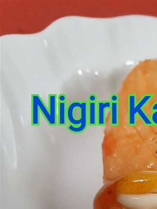 Nigiri kani (krab stick) €2,20